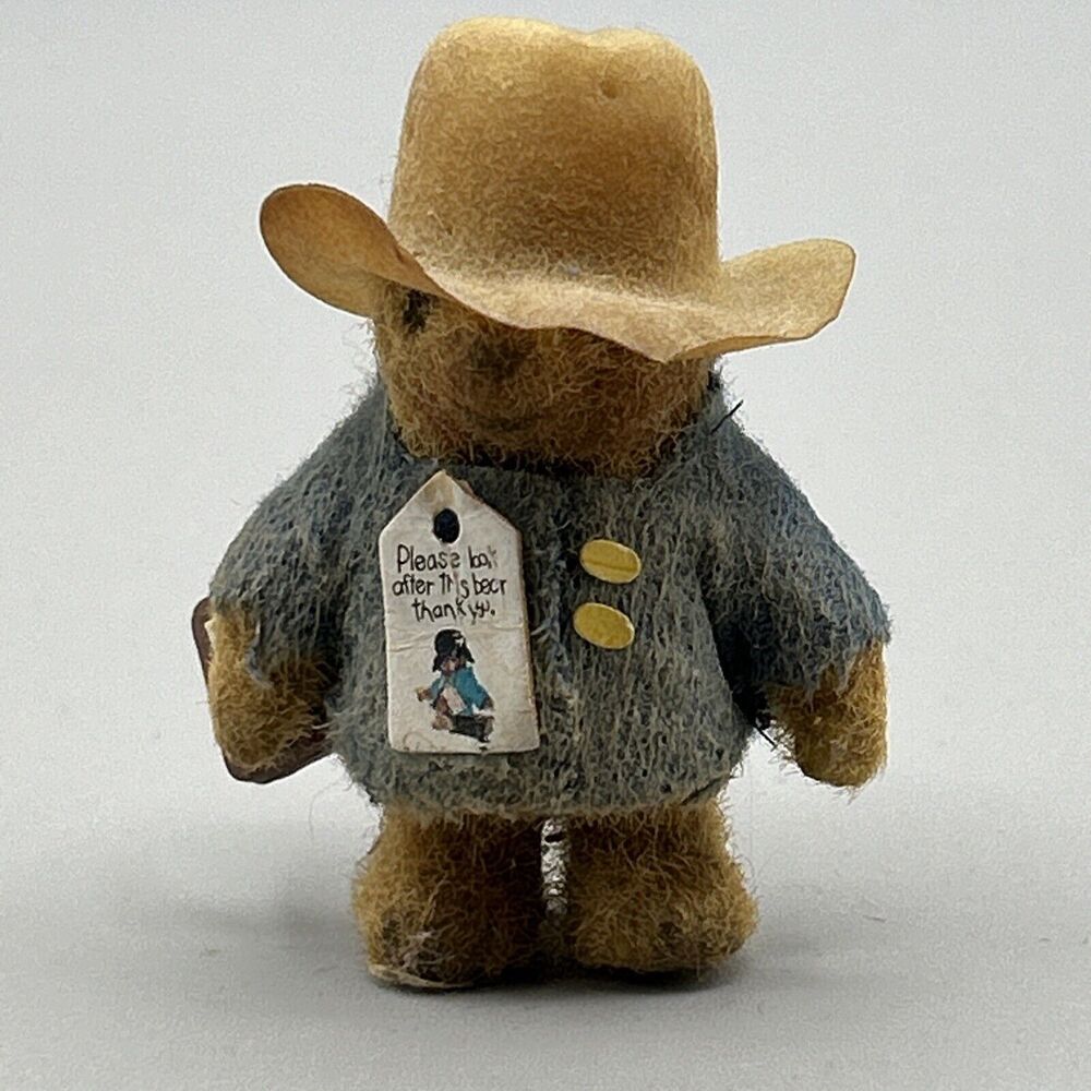 Paddington‎ Bear 2 1/2”Flocked vintage